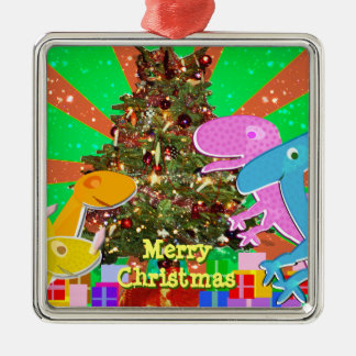 Cartoon Dinosauriurenversier Metalen Ornament