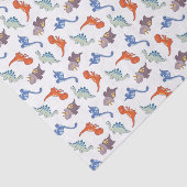 Cartoon Dinosaurs Tissuepapier (Detail)