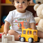 Cartoon Dinosaurus Chinees Draak Jaar 1e Verjaarda