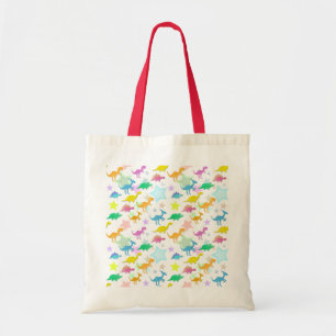 Cartoon Dinosaurus Colour Stars Bag Tote Bag