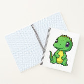Cartoon dinosaurus illustratie notitieboek (Binnen)