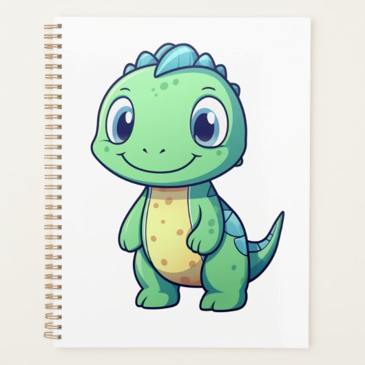 Cartoon dinosaurus illustratie planner (Voorkant)