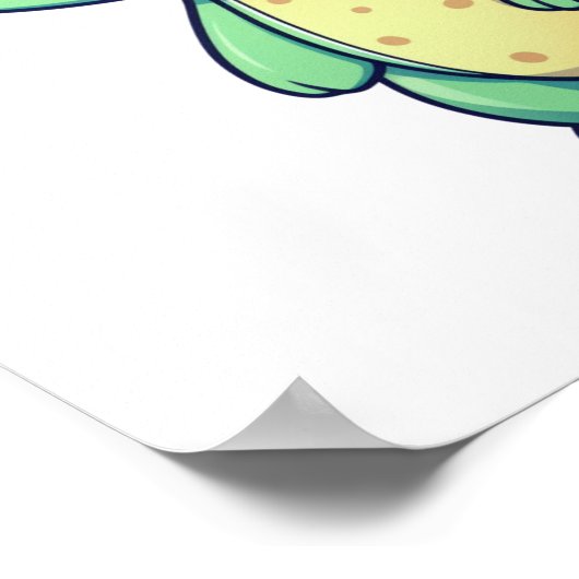 Cartoon dinosaurus illustratie poster (Hoek)