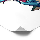 Cartoon dinosaurus illustratie poster (Hoek)