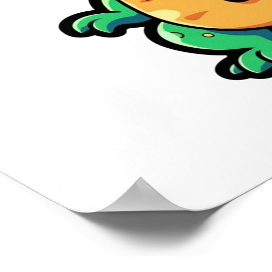 Cartoon dinosaurus illustratie poster (Hoek)