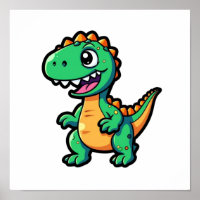 Cartoon dinosaurus illustratie