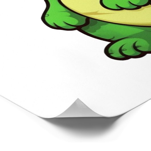 Cartoon dinosaurus illustratie poster (Hoek)