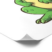 Cartoon dinosaurus illustratie poster (Hoek)