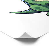 Cartoon dinosaurus illustratie poster (Hoek)