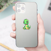 Cartoon dinosaurus illustratie sticker (Telefoon)