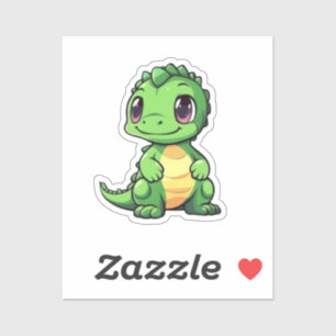 Cartoon dinosaurus illustratie sticker