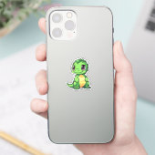 Cartoon dinosaurus illustratie sticker (Telefoon)