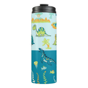 Cartoon Dinosaurussen: Land & Zee Set Thermosbeker