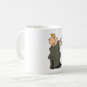 Cartoon Dirigent met Dirigentenstok Koffiemok (Voorkant links)