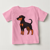 Cartoon Doberman Pinscher (floppy ears) (Voorkant)