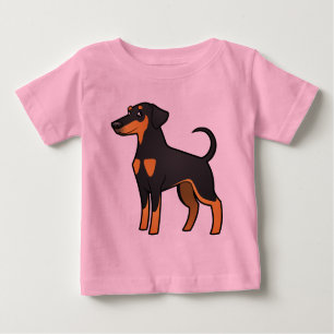 Cartoon Doberman Pinscher (floppy ears)