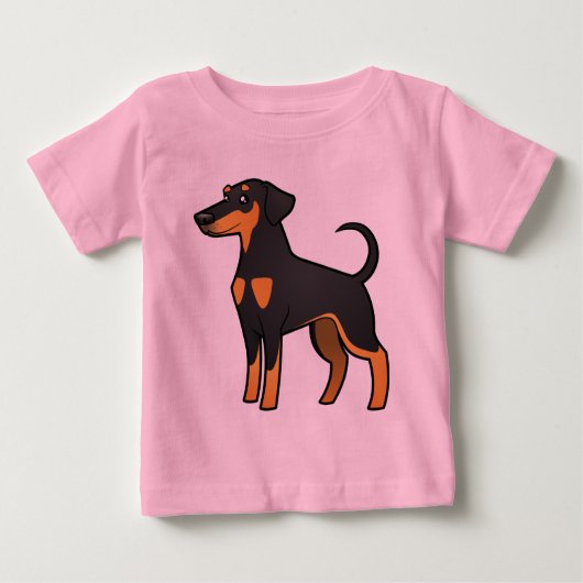 Cartoon Doberman Pinscher (floppy ears) (Voorkant)