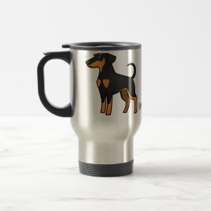 Cartoon Doberman Pinscher (floppy ears) Reisbeker