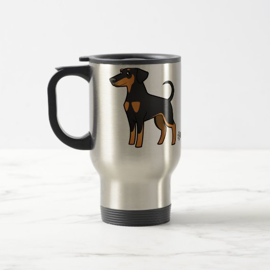 Cartoon Doberman Pinscher (floppy ears) Reisbeker (Links)