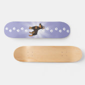 Cartoon Doberman Pinscher Skateboard (Horizontaal)