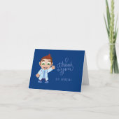 Cartoon Doctor Classic Blue Bedankt (Voorkant)
