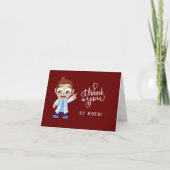 Cartoon Doctor Red Dank u Bedankkaart (Voorkant)