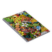 Cartoon doedels Hawaii naadloos. Achtergrond Notitieboek (Rechterzijde)