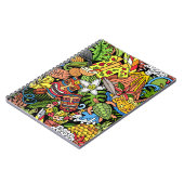 Cartoon doedels Hawaii naadloos. Achtergrond Notitieboek (Linkerzijde)