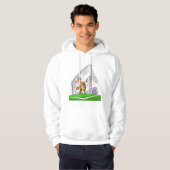 Cartoon Doelman Mannen Hoodie (Voorkant volledig)