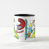 Cartoon Dog Agility Mok (Midden)