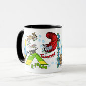 Cartoon Dog Agility Mok (Voorkant links)