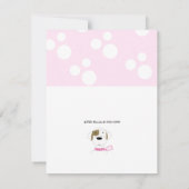 Cartoon Dog Birthday Party Invitation Kaart (Achterkant)
