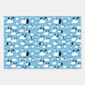 Cartoon Dog Blue Inpakpapier Vel (Voorkant 2)