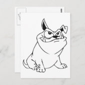 Cartoon Dog Briefkaart (Voorkant / Achterkant)