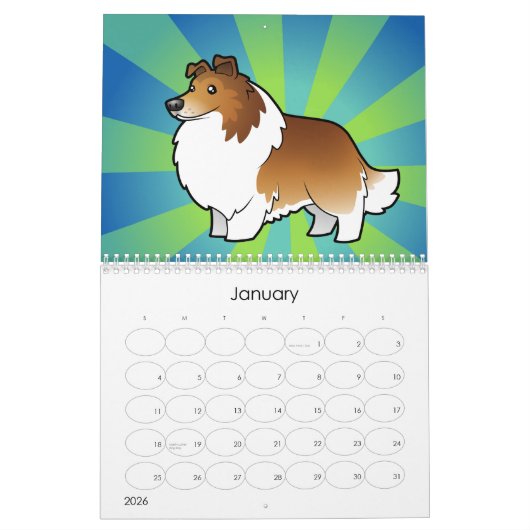 Cartoon Dog Briet 2012 Kalender (Jan 2026)
