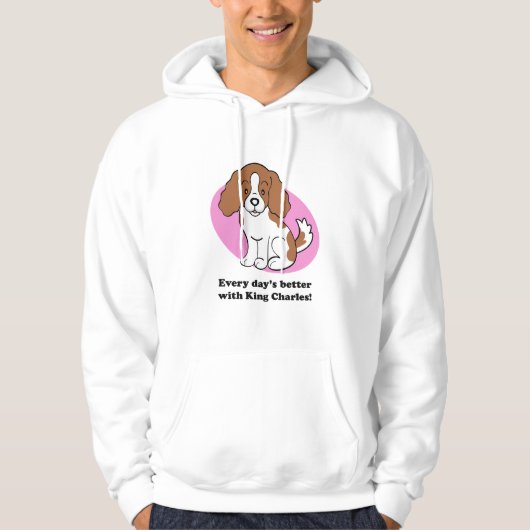 Cartoon Dog Cavalier King Charles Hoodie (Voorkant)