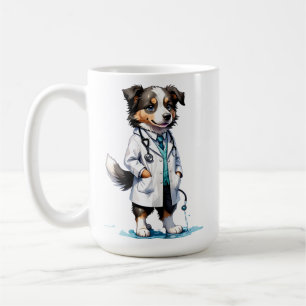 Cartoon Dog Dierenarts Koffiemok
