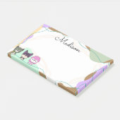 Cartoon dog gepersonaliseerd post-it® notes (Schuin)