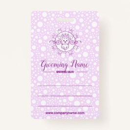 Cartoon Dog Illustratie voor Grooming Badge