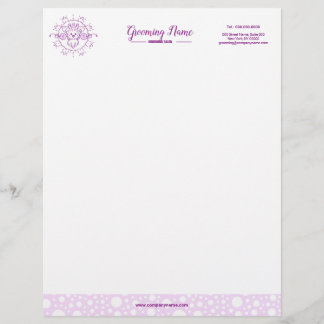 Cartoon Dog Illustratie voor Grooming Briefhoofd