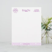 Cartoon Dog Illustratie voor Grooming Briefhoofd (Staand voorkant)