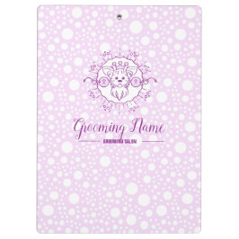 Cartoon Dog Illustratie voor Grooming Klembord