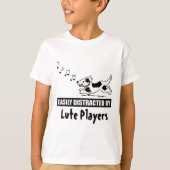Cartoon Dog is gemakkelijk verstoord door Lute-spe T-shirt (Voorkant)