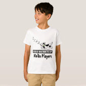 Cartoon Dog is gemakkelijk verstoord door Violin P T-shirt (Voorkant volledig)