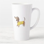 Cartoon dog latte mok (Rechts)