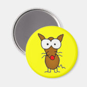 Cartoon Dog Magneet (Voorkant / Achterkant)