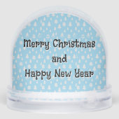 Cartoon Dog met Santa Hat Christmas Snow Wereldbol Sneeuwbol (Achterkant)