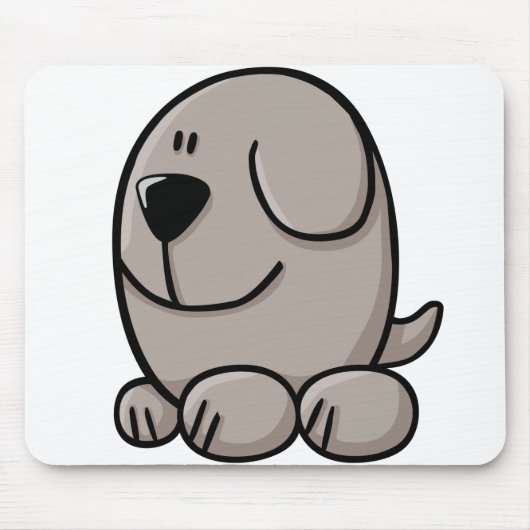 Cartoon Dog Muismat (Voorkant)