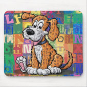 Cartoon Dog Muismat (Voorkant)