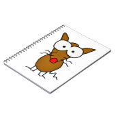 Cartoon Dog Notitieboek (Linkerzijde)